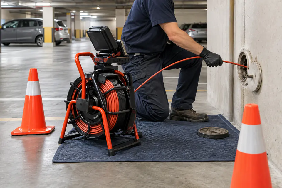Equipamento utilizado no serviço de desentupimento em condomínios em Franca